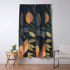 Abstract Art Tropical Leaves 119 Window Curtain Gallery Image 5