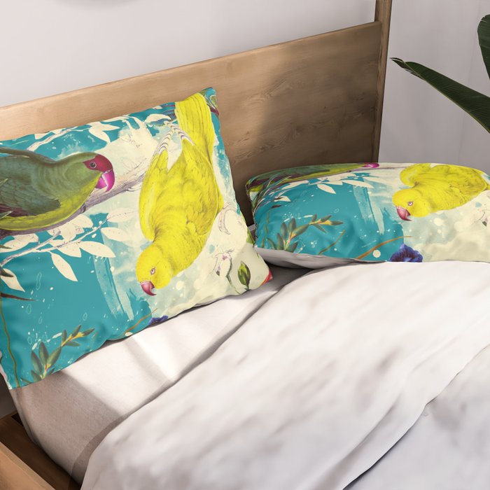 Tropical birds in the nature - 010 Pillow Sham Gallery Image 2