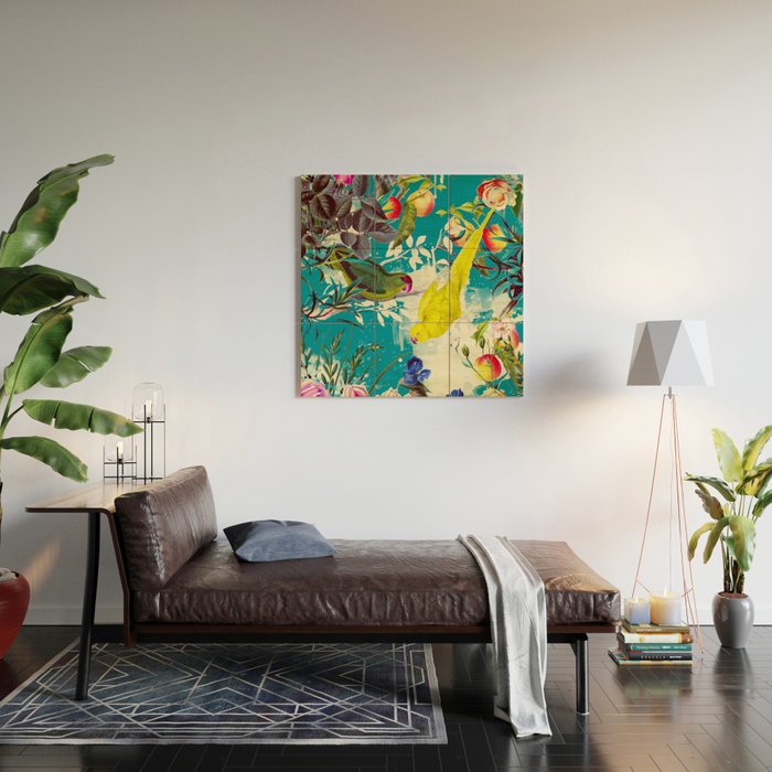 Tropical birds in the nature - 010 Wood Wall Art Gallery Image 2