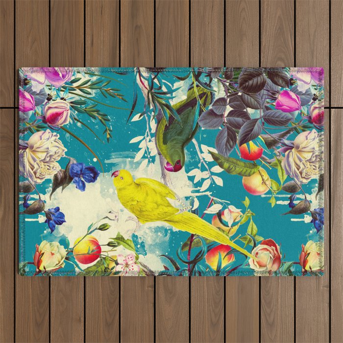 Tropical birds in the nature - 010 Outdoor Rug Gallery Image 1