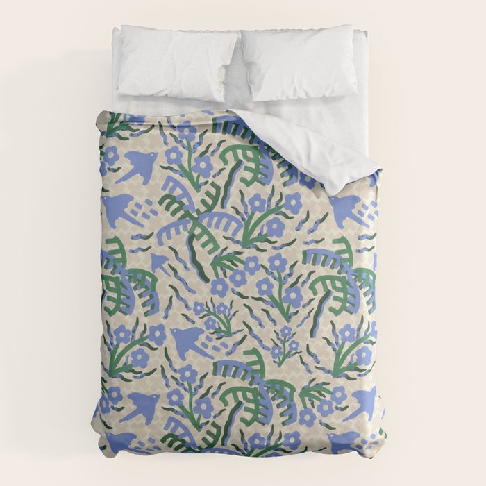 Coconut Spring Blossom, Nuts Duvet Cover Gallery Image 1