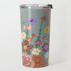 Retro meadow Travel Mug Gallery Image 2