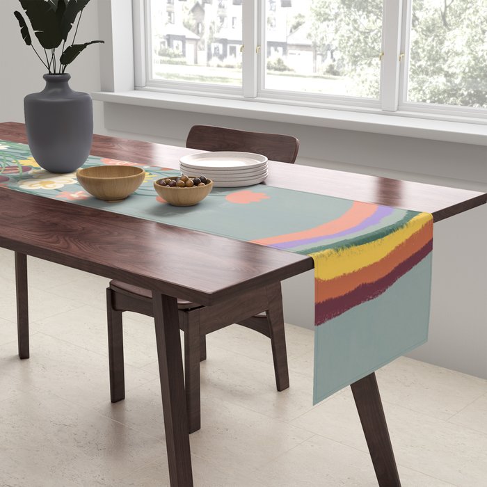 Retro meadow Table Runner Gallery Image 2