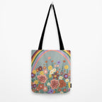 Retro meadow Tote Bag Gallery Image 2
