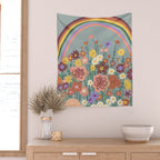 Retro meadow Wall Tapestry Gallery Image 2