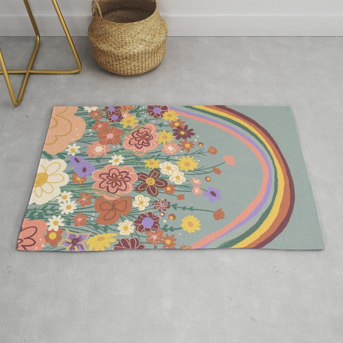Retro meadow Rug Gallery Image 1