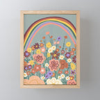 Retro meadow Mini Art Print Gallery Image 1