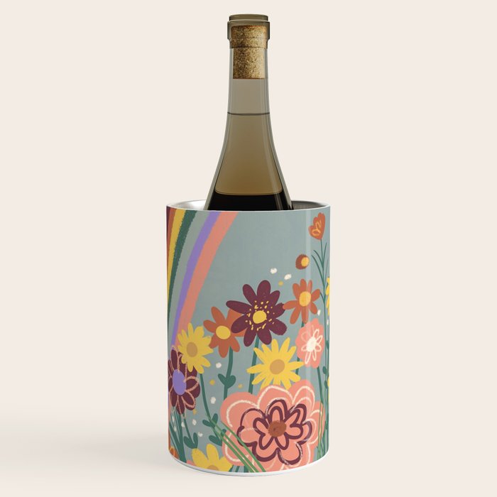 Retro meadow Wine Chiller Gallery Image 2