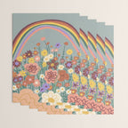 Retro meadow Wrapping Paper Gallery Image 3