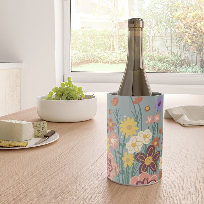 Retro meadow Wine Chiller Gallery Image 4