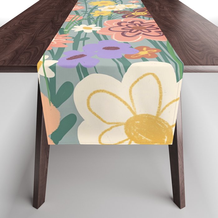 Retro meadow Table Runner Gallery Image 1