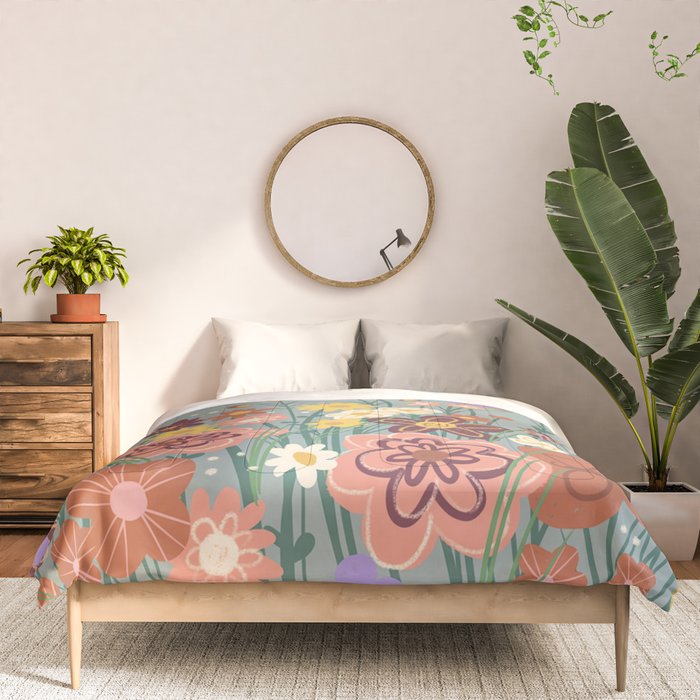 Retro meadow Comforter Gallery Image 3