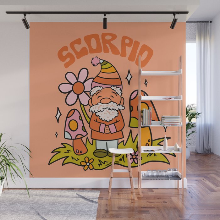 Scorpio Gnome Wall Mural Gallery Image 1