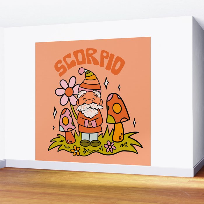 Scorpio Gnome Wall Mural Gallery Image 2