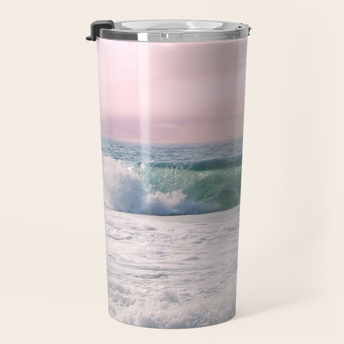 Tropical Beach Wave Roll Travel Mug Gallery Image 3