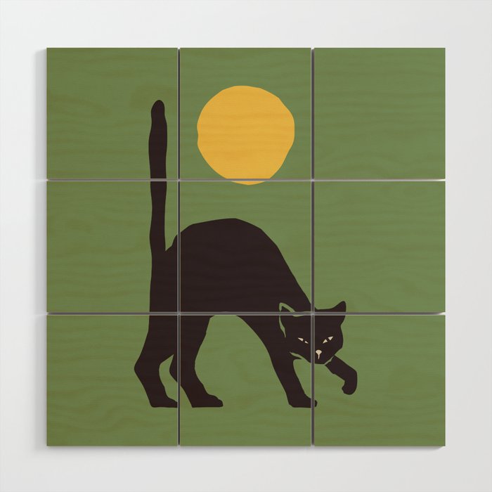 Angry Cat Wood Wall Art Gallery Image 1