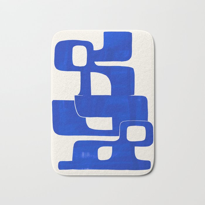 Modern Abstract Shapes 102 Bath Mat Gallery Image 1
