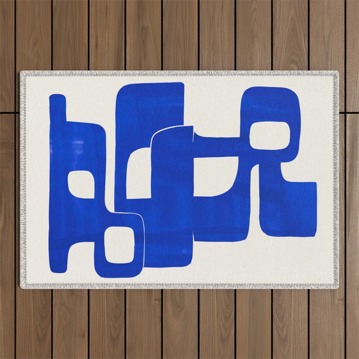Modern Abstract Shapes 102 Outdoor Rug Gallery Image 1