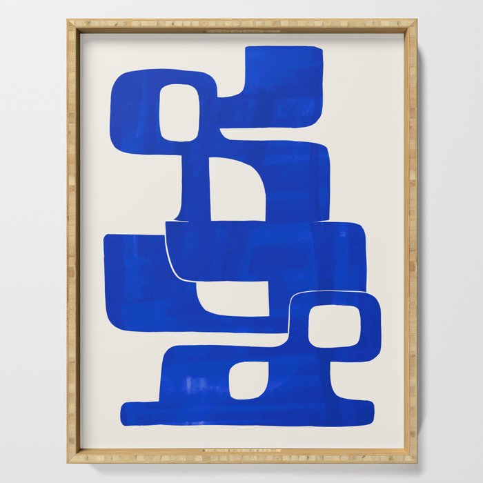 Modern Abstract Shapes 102 Serving Tray Gallery Image 1