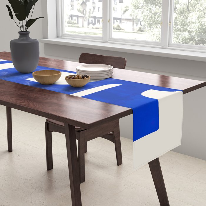 Modern Abstract Shapes 102 Table Runner Gallery Image 2