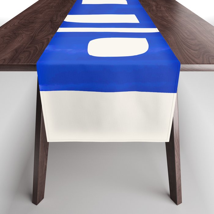 Modern Abstract Shapes 102 Table Runner Gallery Image 1