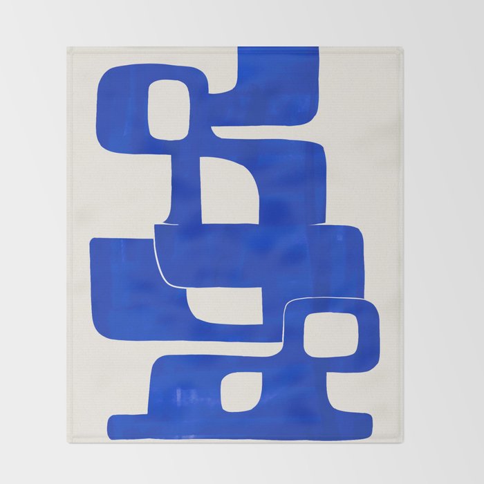 Modern Abstract Shapes 102 Throw Blanket Gallery Image 2