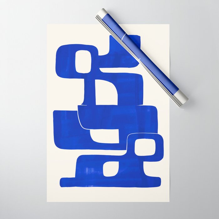 Modern Abstract Shapes 102 Wrapping Paper Gallery Image 1