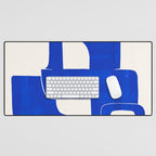 Modern Abstract Shapes 102 Desk Mat Gallery Image 1