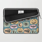 Halloween Pumpkins - dusky pastel  Laptop Sleeve Gallery Image 2