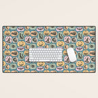Halloween Pumpkins - dusky pastel  Desk Mat Gallery Image 1