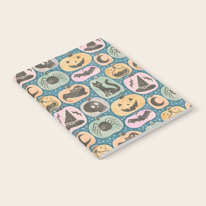 Halloween Pumpkins - dusky pastel  Notebook Gallery Image 1