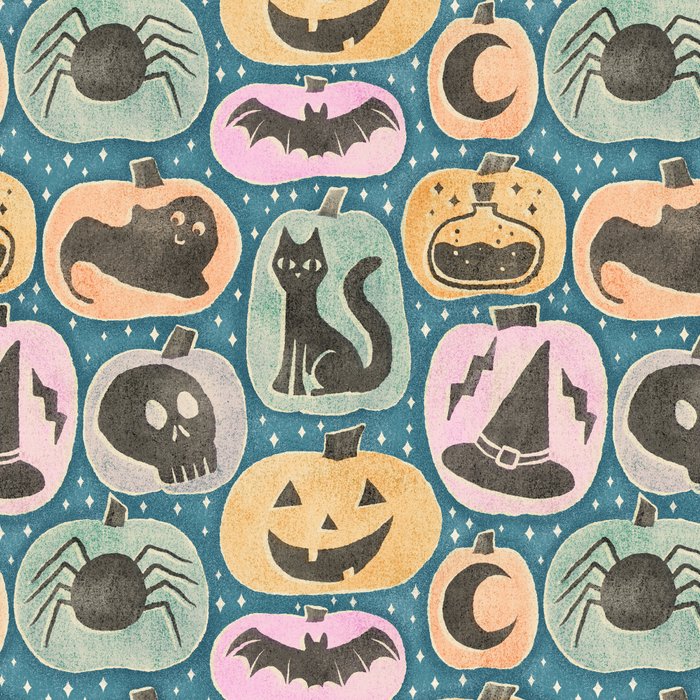 Halloween Pumpkins - dusky pastel  Coffee Mug Gallery Image 2