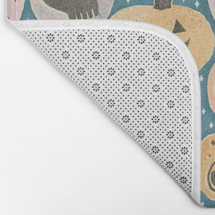 Halloween Pumpkins - dusky pastel  Bath Mat Gallery Image 2
