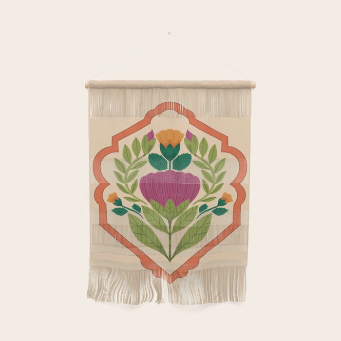 Vintage Pressed Flower Illustration Wall Hanging Gallery Image 1