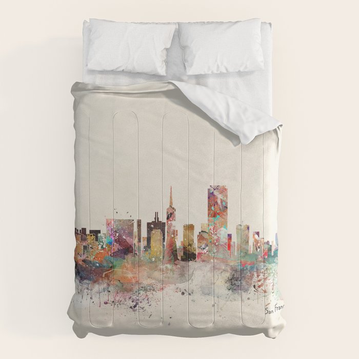 san francisco skyline Comforter Gallery Image 6