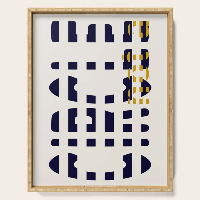 expectant iteration not a circle Serving Tray Gallery Image 1