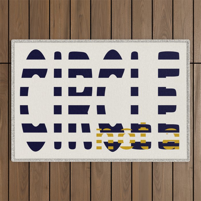 expectant iteration not a circle Outdoor Rug Gallery Image 1