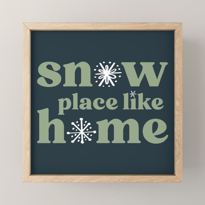 Snow Place Like Home Mini Art Print Gallery Image 1