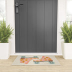 Retro Roller Skates - Blush & Mint Palette Welcome Mat Gallery Image 3