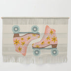 Retro Roller Skates - Blush & Mint Palette Wall Hanging Gallery Image 1