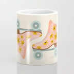 Retro Roller Skates - Blush & Mint Palette Coffee Mug Gallery Image 4