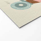 Retro Roller Skates - Blush & Mint Palette Welcome Mat Gallery Image 2