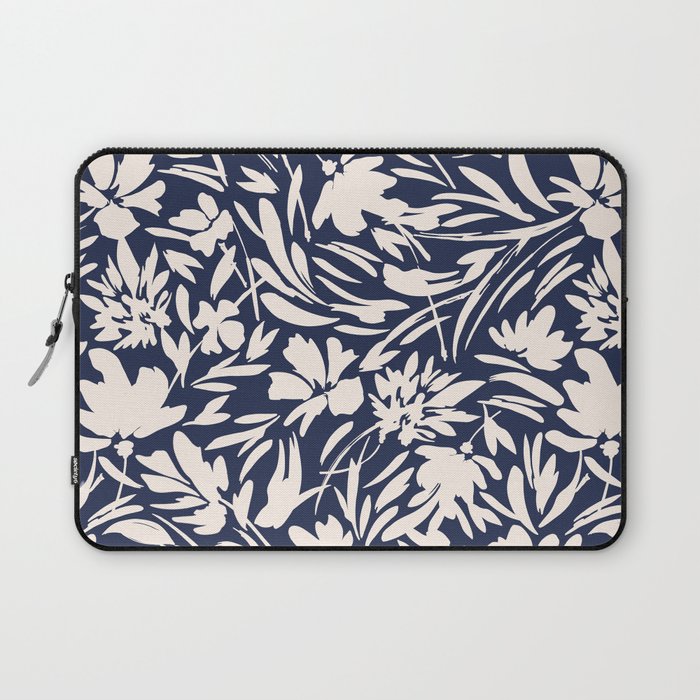 Wild floral strokes I Laptop Sleeve Gallery Image 1