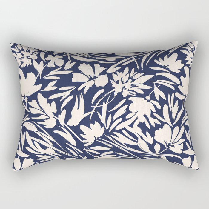 Wild floral strokes I Rectangular Pillow Gallery Image 1