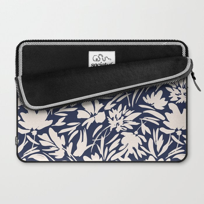 Wild floral strokes I Laptop Sleeve Gallery Image 2