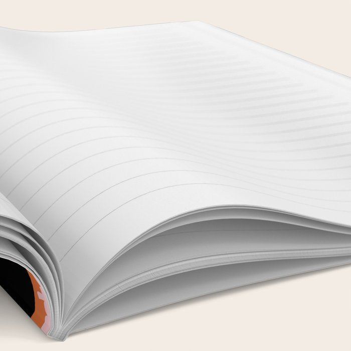 Halloween Checkered Print in Orange Notebook Gallery Image 2