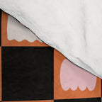 Halloween Checkered Print in Orange Comforter Gallery Image 4