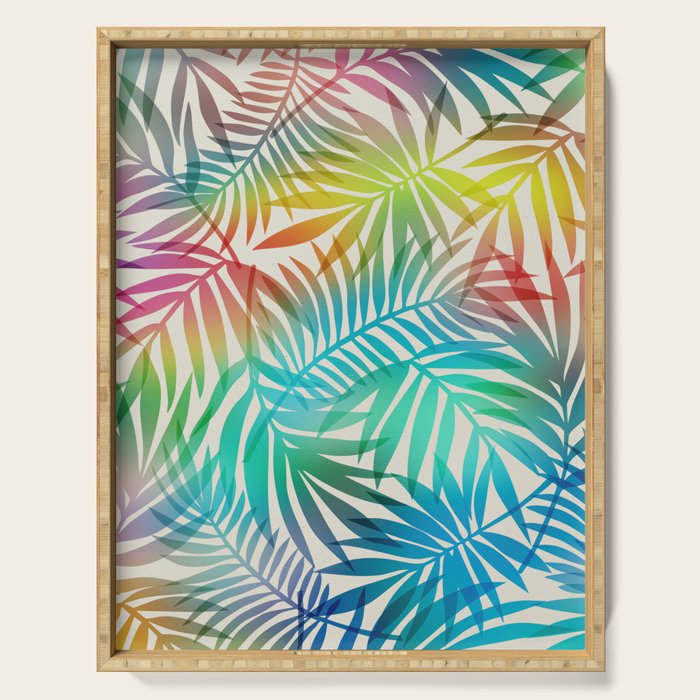 Tropical Palm Leaves Serving Tray Gallery Image 1