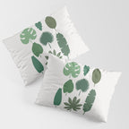 Cat and Plant 39: Tropicat Leaves Pillow Sham Gallery Image 3