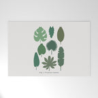Cat and Plant 39: Tropicat Leaves Welcome Mat Gallery Image 1